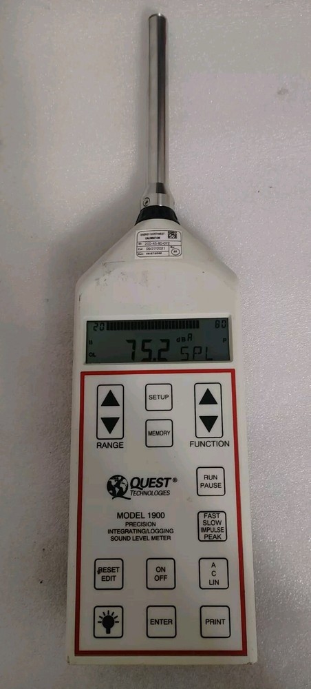 Quest Technologies 1900 Precision Integrating/Logging Sound Level Meter