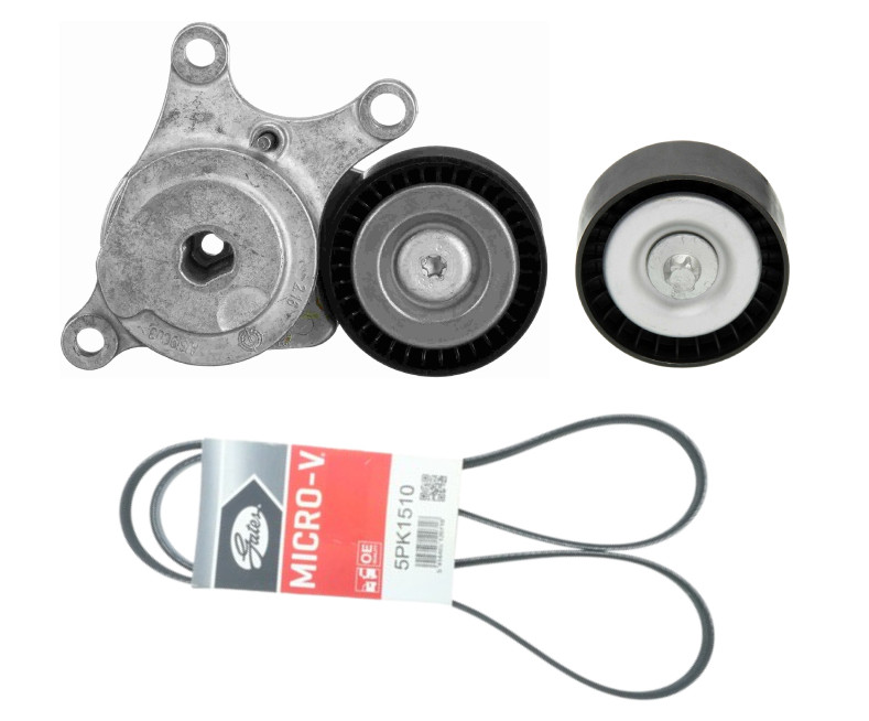 Drive Belt + Idler Pulley + Tensioner for MERCEDES CLA250 GLA250 CLA45 AMG A220