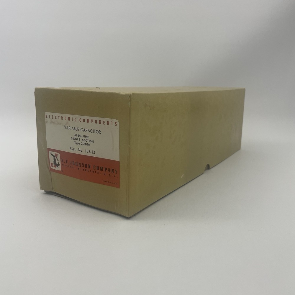 NOS E. F. Johnson 153-13 Variable Capacitor 45 - 244 MMF Single Section 250D70