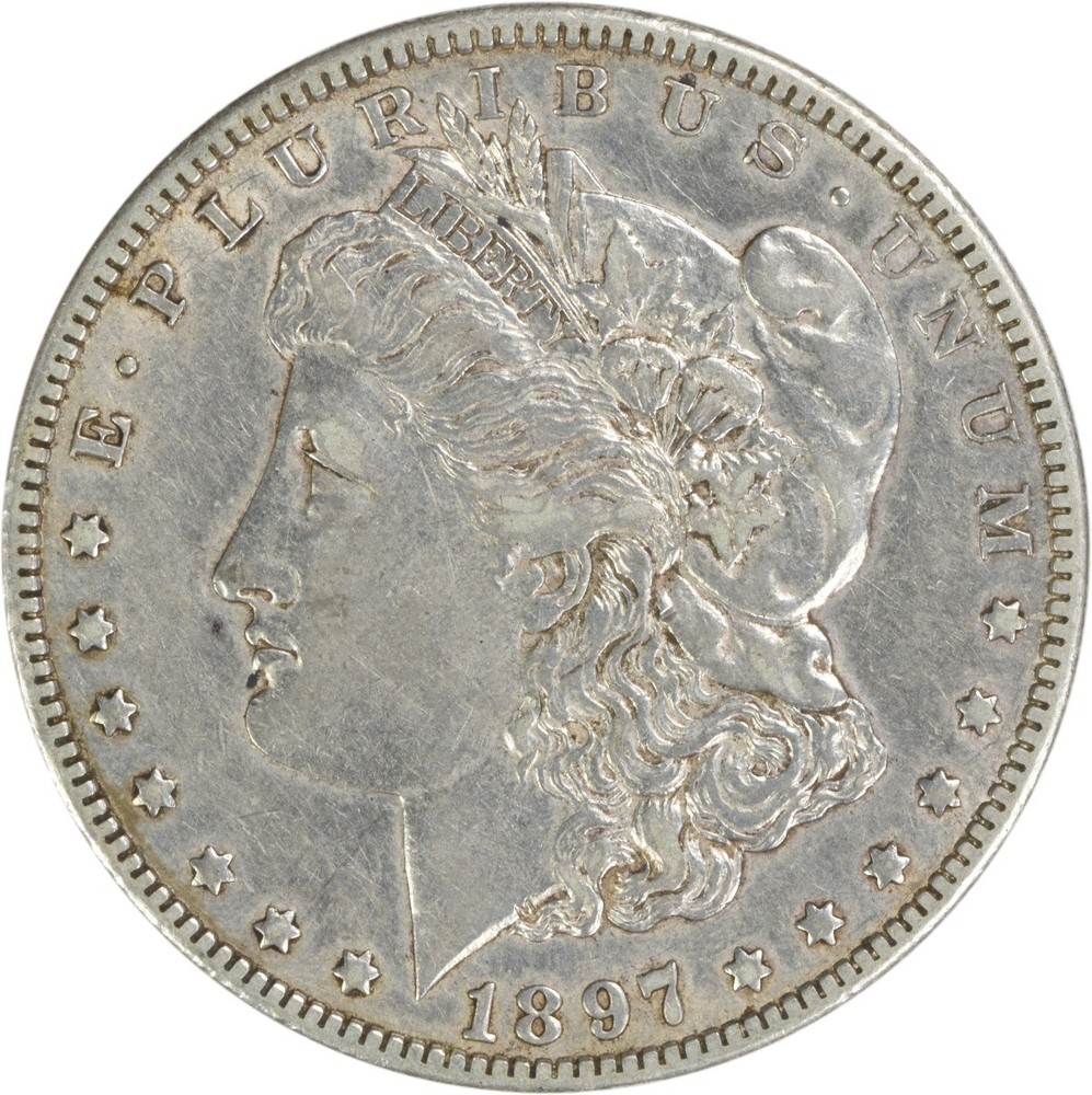 1897-O Morgan Silver Dollar EF Uncertified #932
