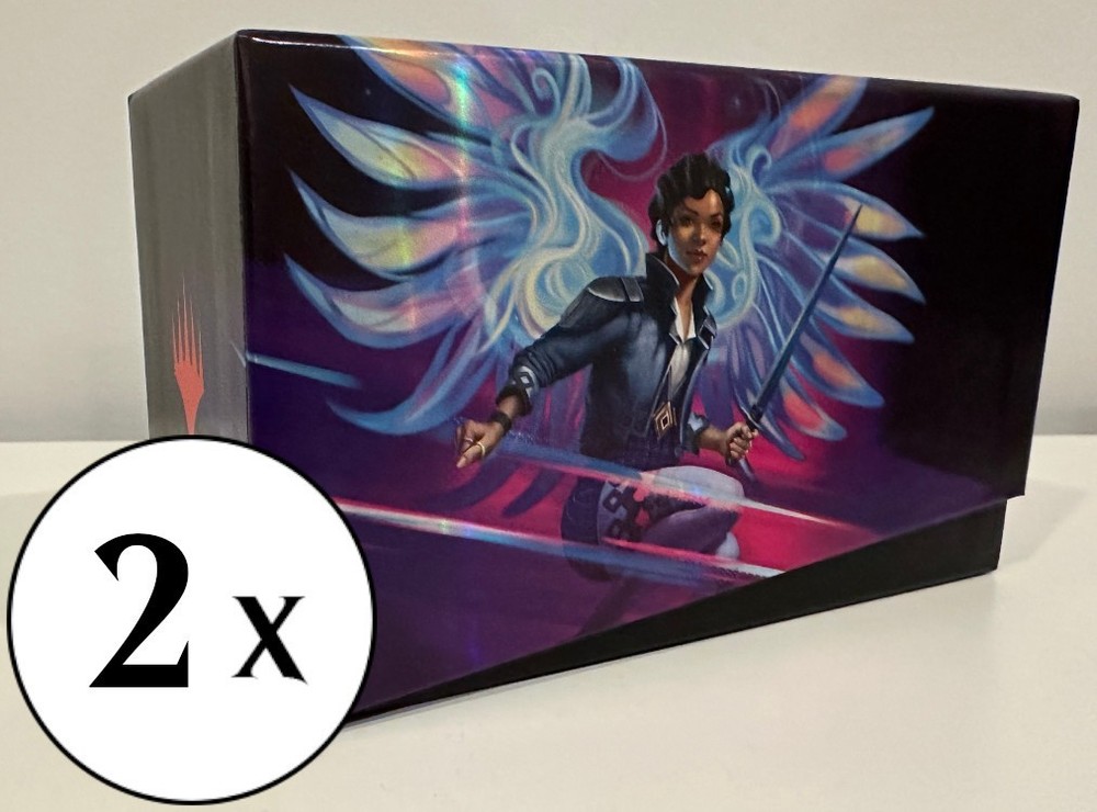 MTG - TWO Card Storage Boxes - Fat Pack / Bundle Style Box - Foundations - Magic