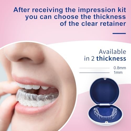 Custom-Fit Clear Teeth Retainers - Upper/Lower Dental Aligners, Comfortable & Du
