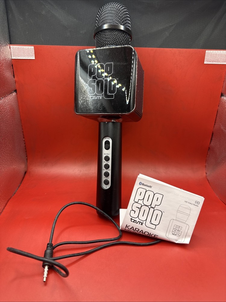 Pop Solo Tzumi Karaoke Microphone 2016 Bluetooth Working