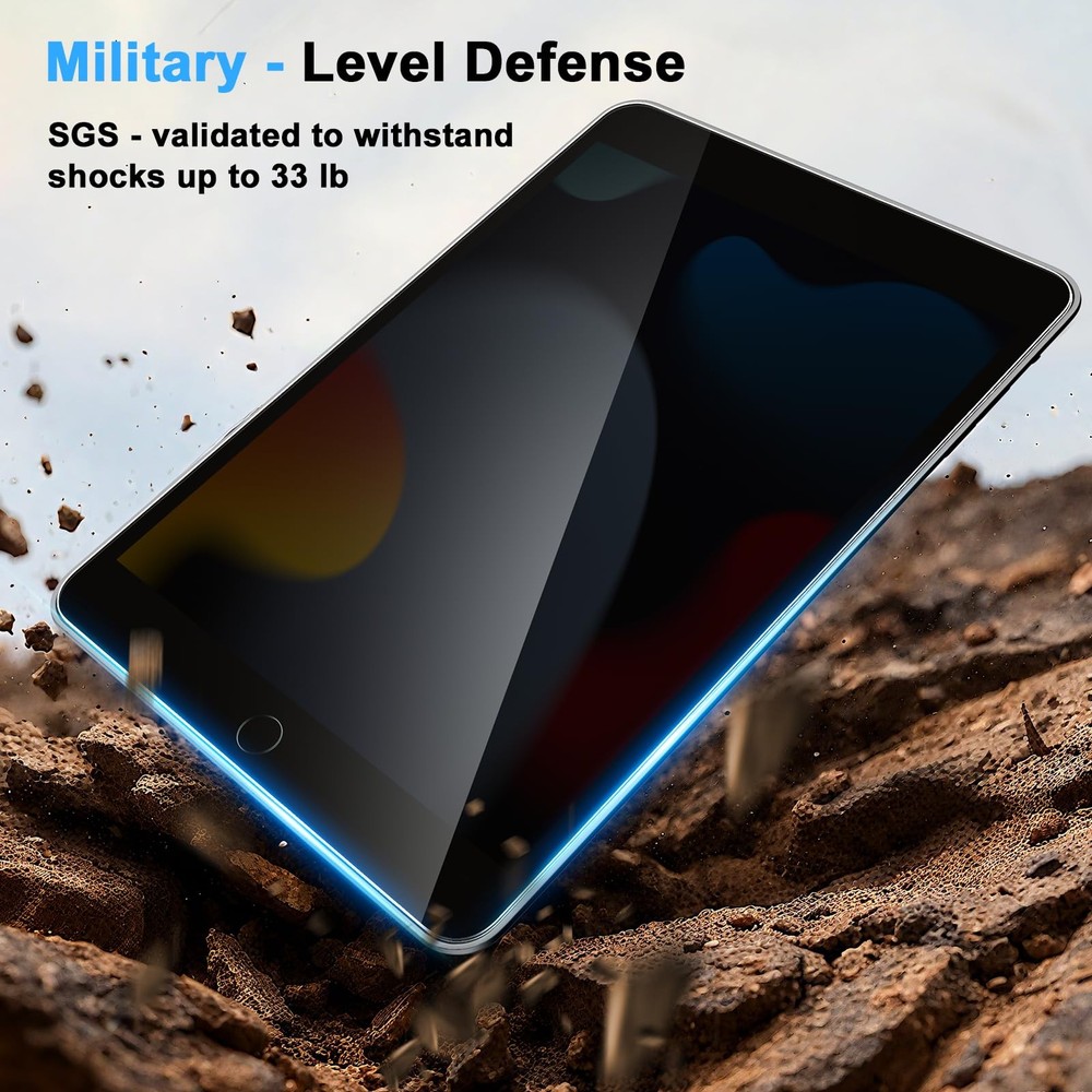 avakot Privacy Screen Protector 1 Pack for iPad 9th/8th/7th Gen 10.2", black