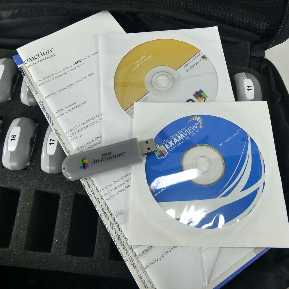 CPS Einstruction KG3EI Classroom Performance System With Remotes & BG3E1 Dongle