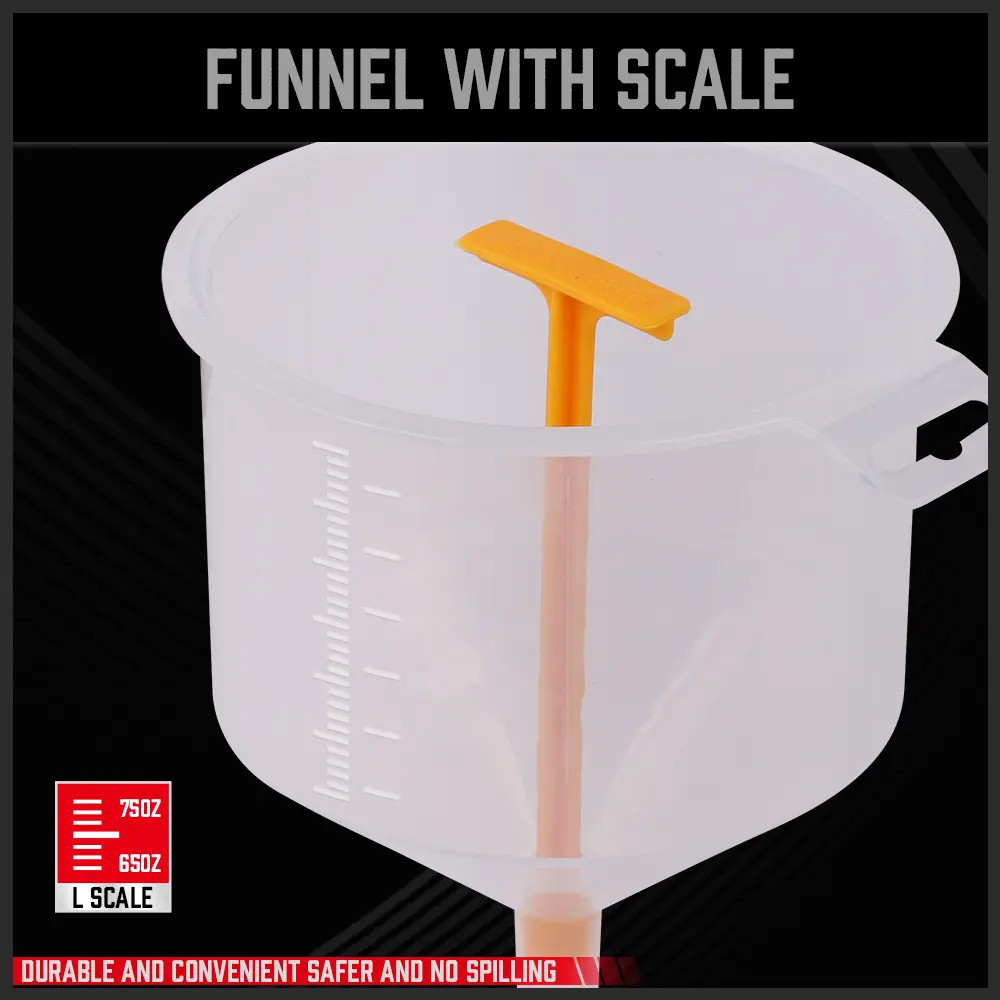 19-Spill Proof Radiator Coolant Filling Funnel Kit Car Auto Fluid Cooling System