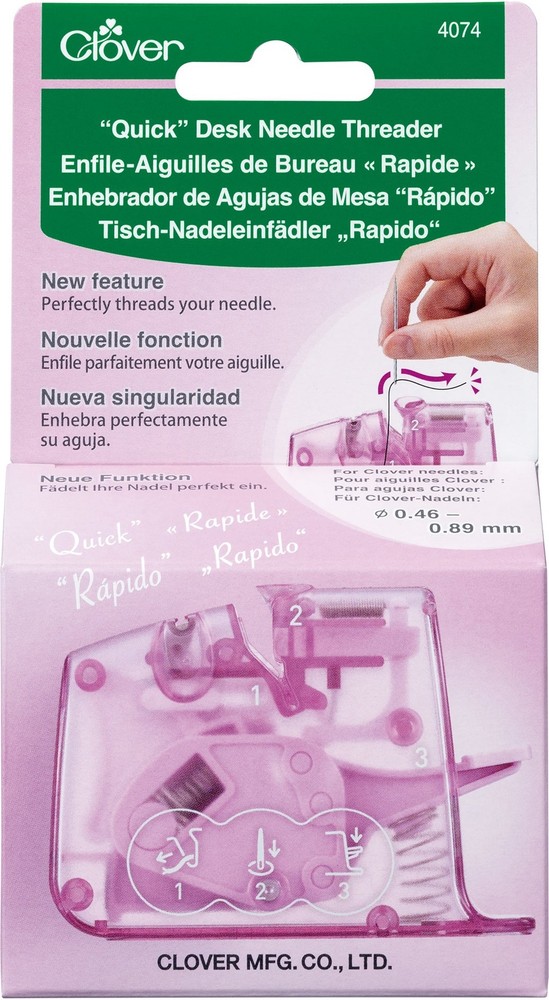 Quick Desk Needle Threader-Purple