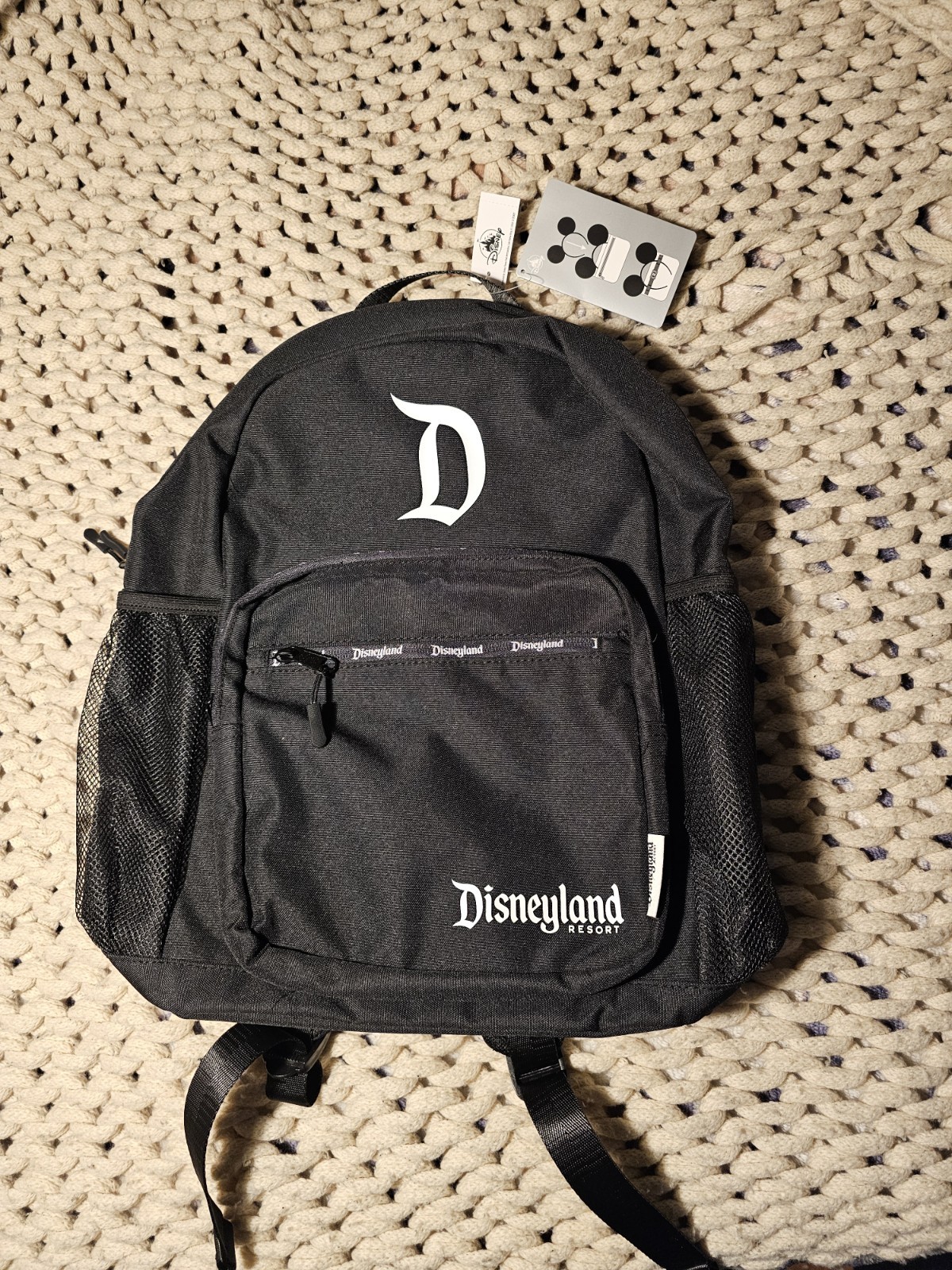 Disney Parks Disneyland Resort 2024 LARGE Black Bag Collection Backpack NWT