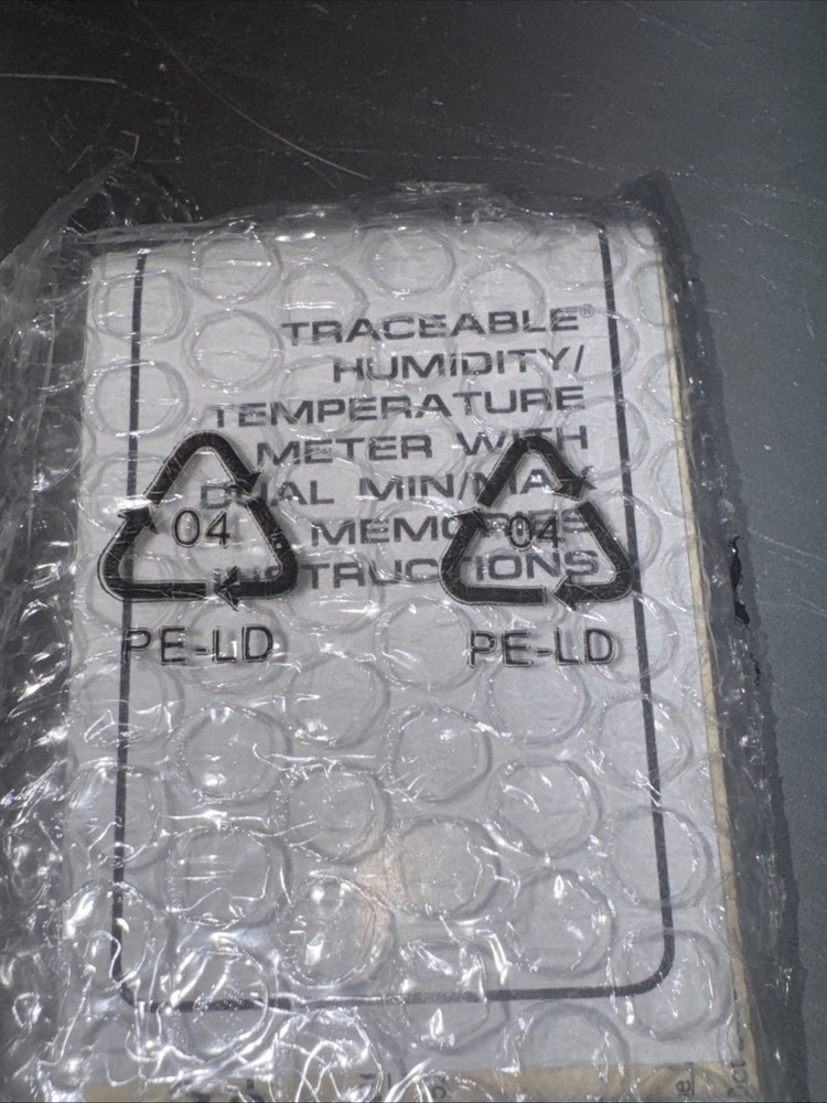 Fisher Scientific Traceable Minimum/Max Memory Thermometer Hygrometer, New LO1