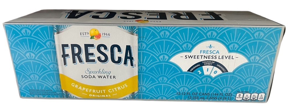 Fresca Grapefruit Citrus Original Sparkling Soda 12 pack