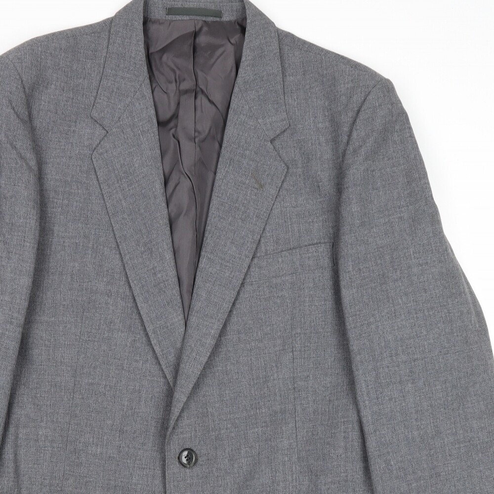 Vintage St Michael Mens Grey Polyester Blend Jacket Suit Jacket Size 42 Regular