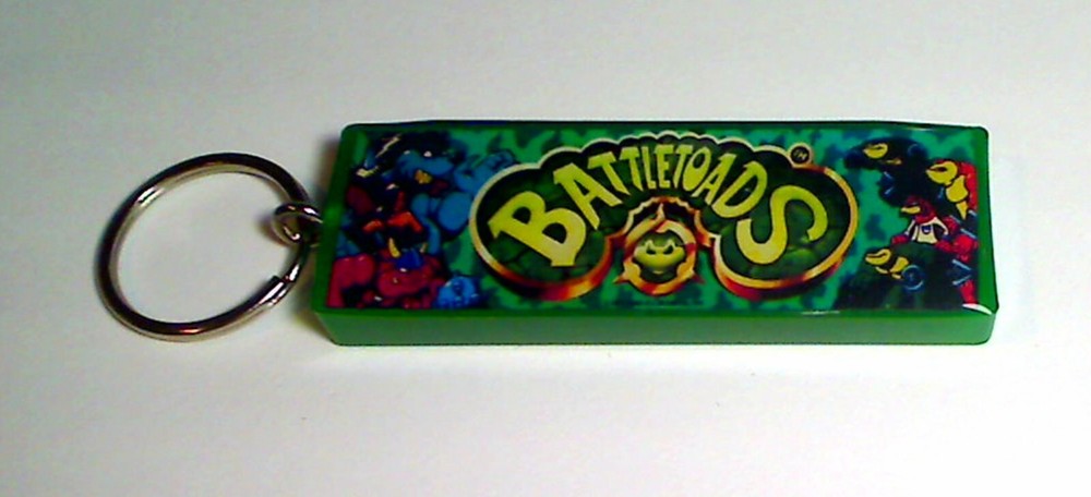 Battletoads  Arcade Marquee Coin Door accessory Keychain