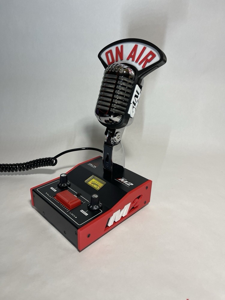 Custom Base Panels (2) RED For DELTA M2 DYNAMIC POWER BASE MICROPHONE CB MIC