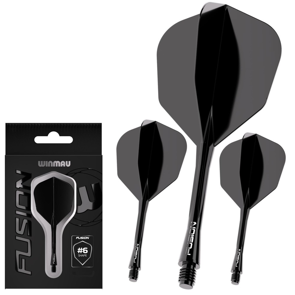 Integrated Flight & Shaft Darts System - No.6 Shape - Short, Intermediate, Mediu
