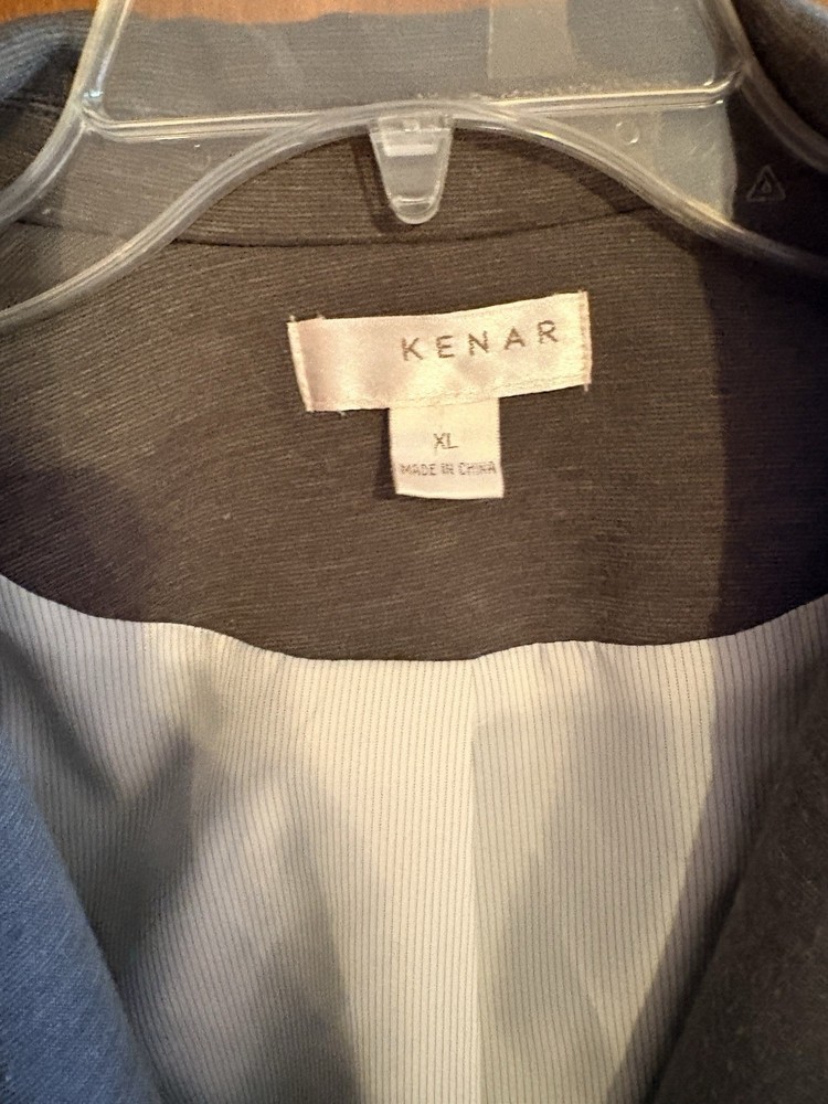 Kenar Classic Gray One Button Blazer Size XL.