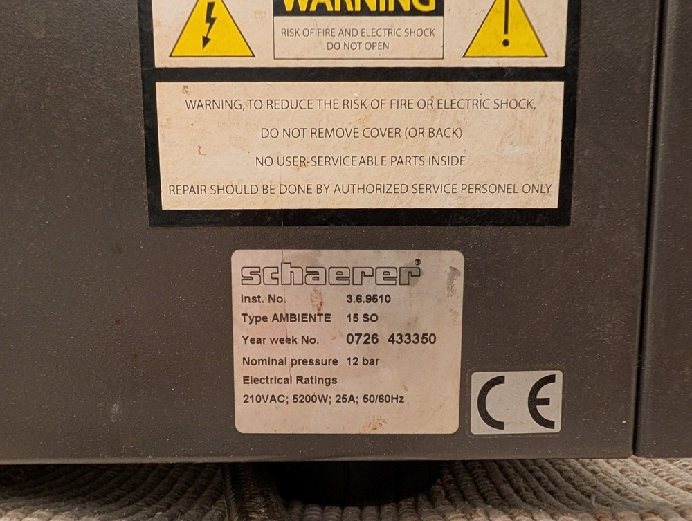 Schaerer Ambiento 15 SO Espresso Machine