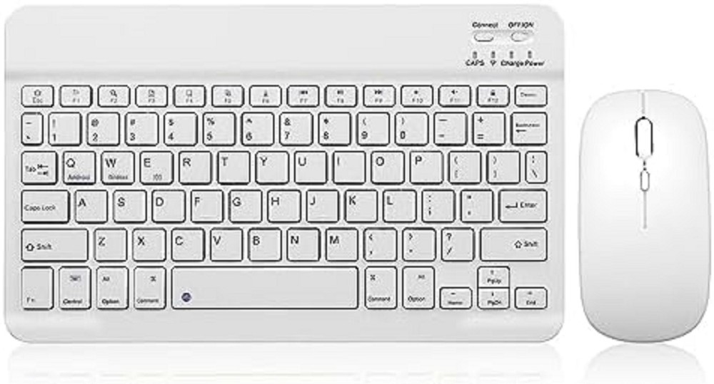 Bluetooth Keyboard and Mouse Combo for iPad - Rechargeable Wireless Keyboard.