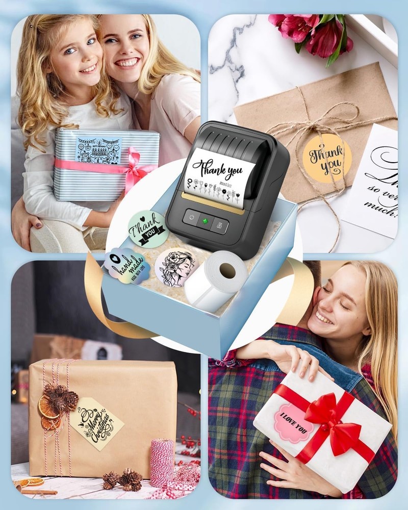 Label Makers, Label Maker Machine with Tape, Bluetooth Label Maker, Portable The