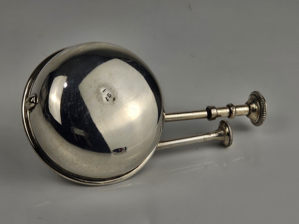 Antique Silverplate Spirit Burner Fuel Lamp 1.5 Size Warmer