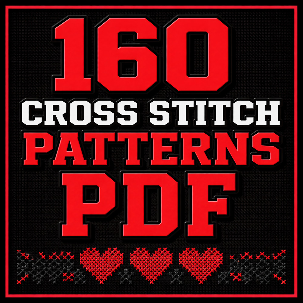 160 Cross Stitch Patterns Bundle - PDF - Best price!