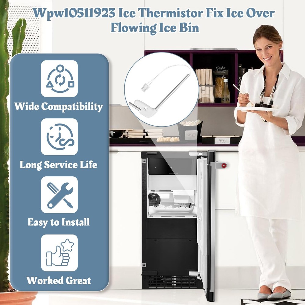 Sthovd W10511923 Ice Maker Bin Temperature Sensor Replacement for Whirlpool...