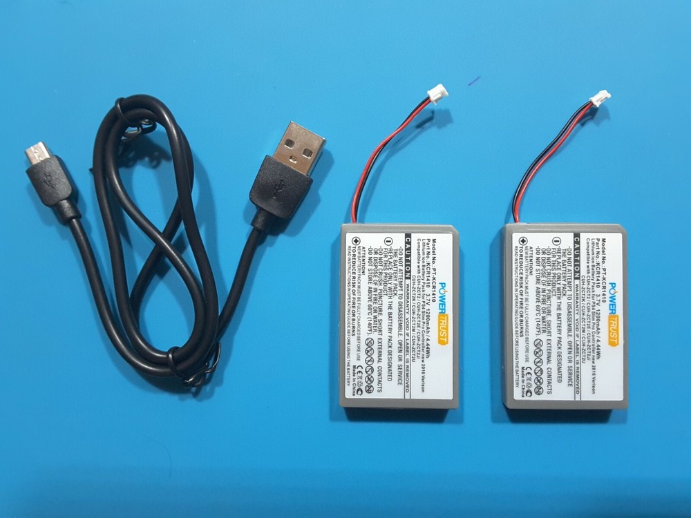 2 Battery 3.7V 1200mAh Compatible Replacement For Sony PS4 Pro & Slim Controller