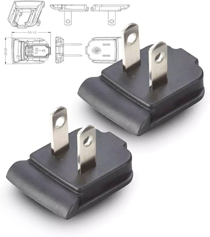 2X US Plug Clip for PSA05R Series