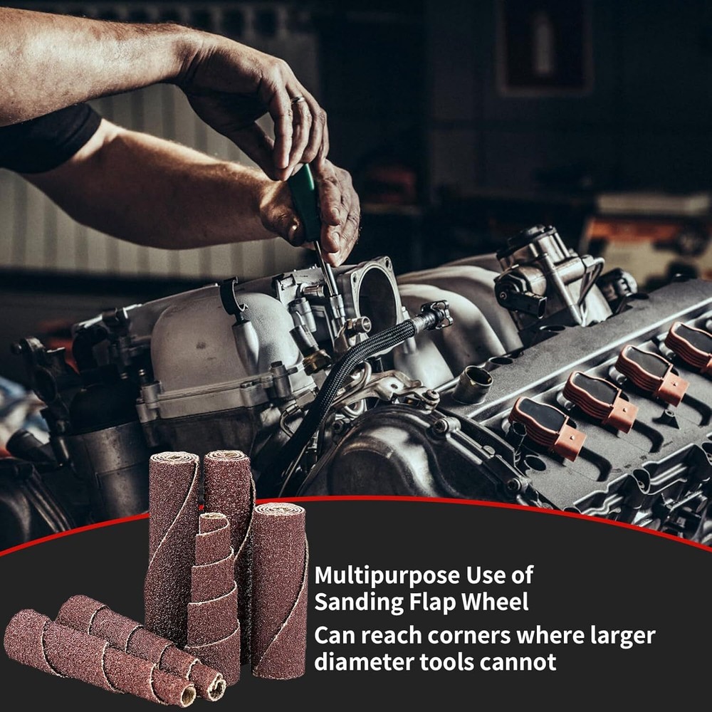 ENGINE PORTING 25 PC MINI CONE SANDER KIT SANDING ABRASIVE WHEEL TOOL PORT