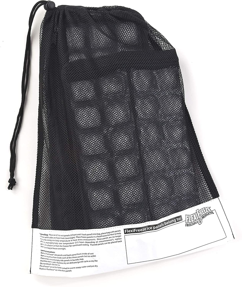 FlexiFreeze Ice Vest Replacement Panels, Black