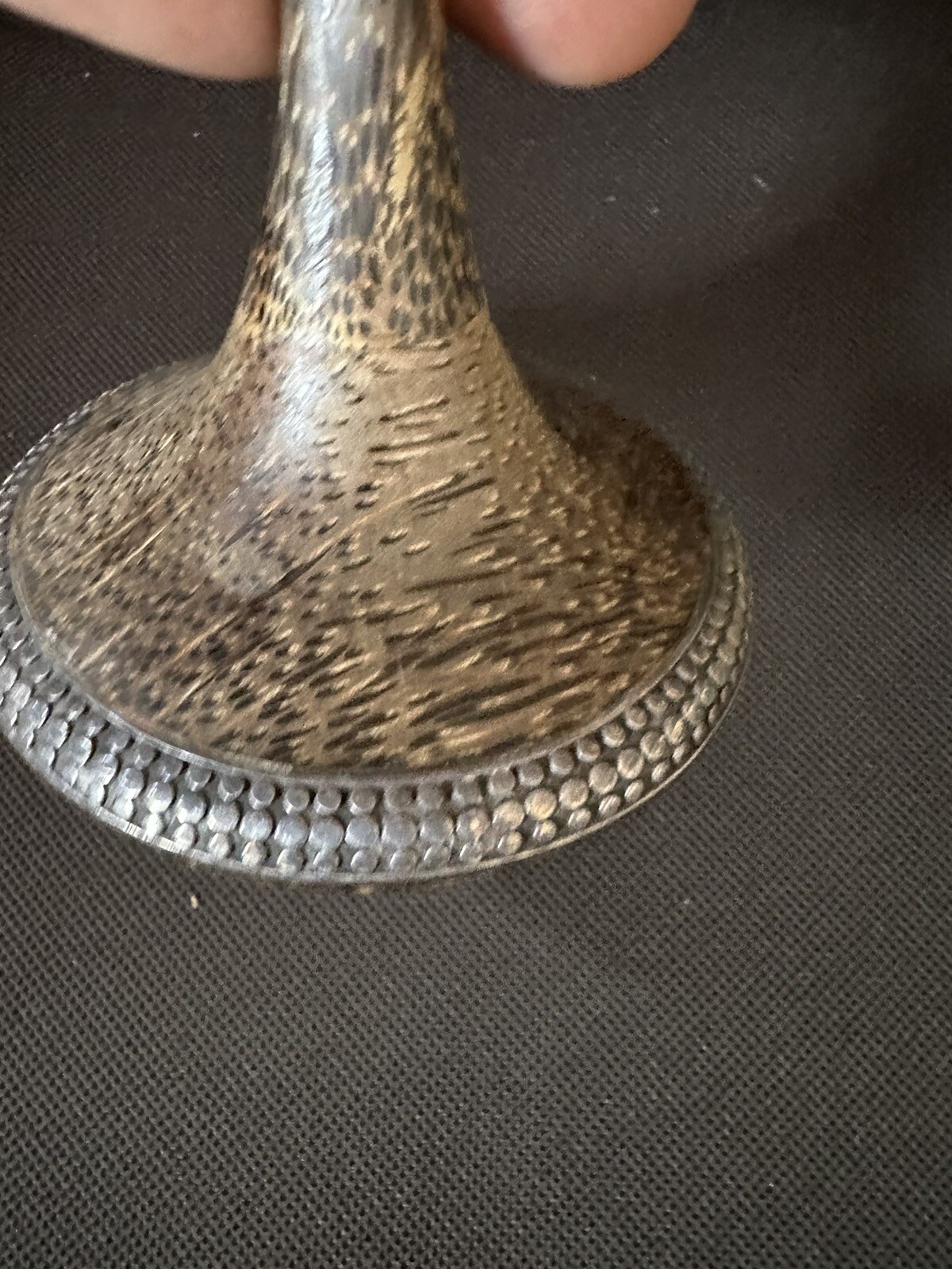 VINTAGE JOHN HARD STERLING WOODEN CANDLESTICK CANDLE HOLDER!!