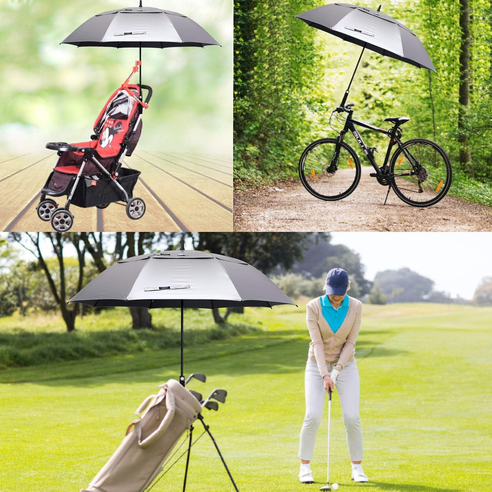 Extra Large UV Protection Golf Umbrella - Auto Open Windproof Canopy