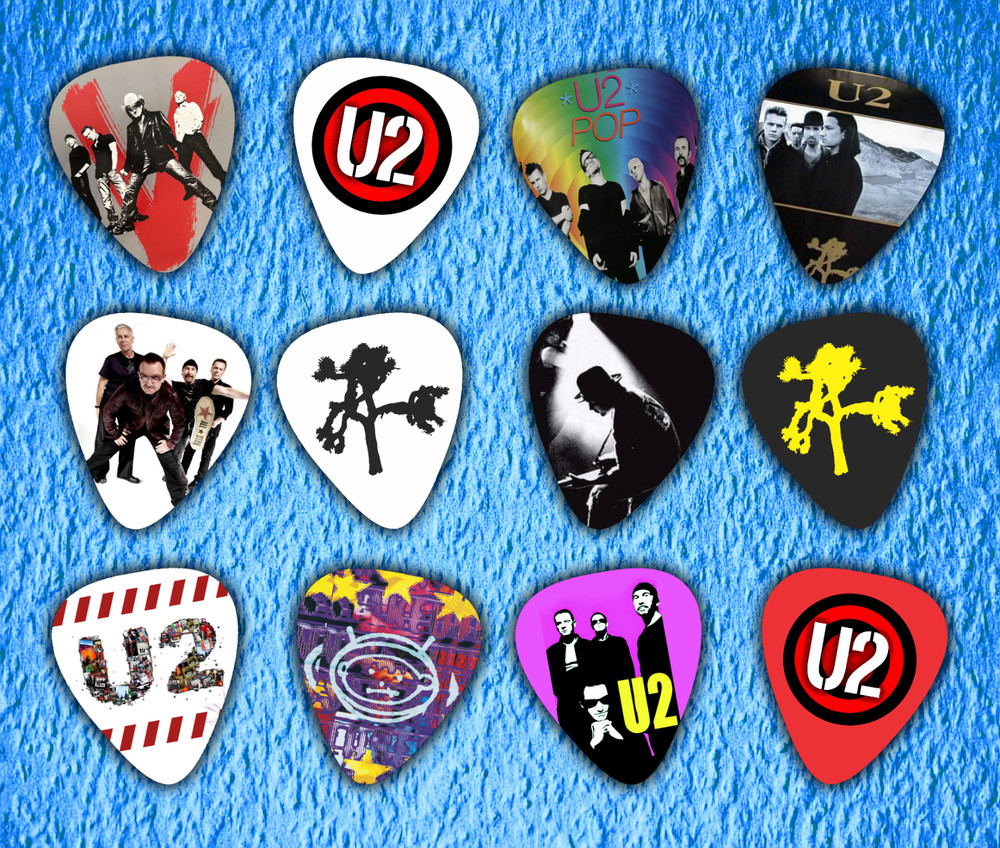 U2 Guitar Picks Set of 12