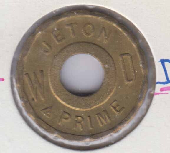 FRANCE Token Prime 'W D' (U764)