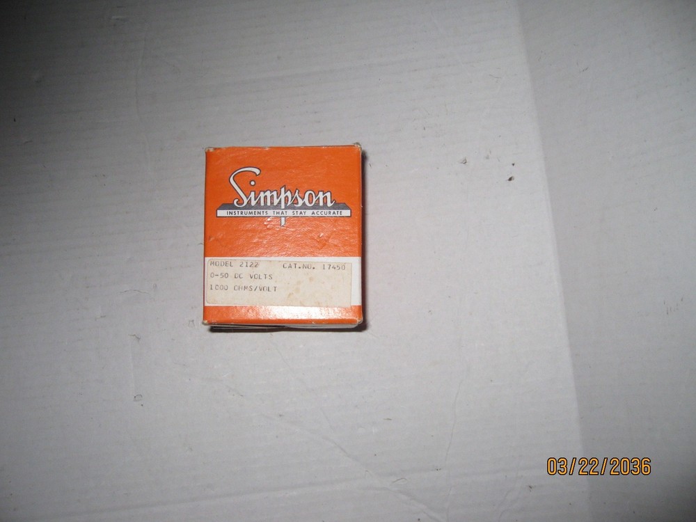 Simpson 1212 0-1ADC Meter