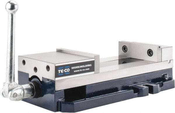 TE-CO 6" Jaw Width Lock-Down Machine Vise: 8,200 Max Clamp Force (PWS-6900)