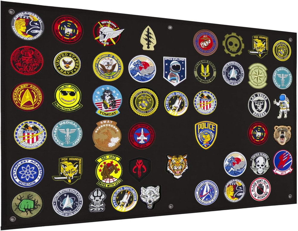Tactical Patch Display Holder Panel Board for Military Army Morale Hook and Loop
