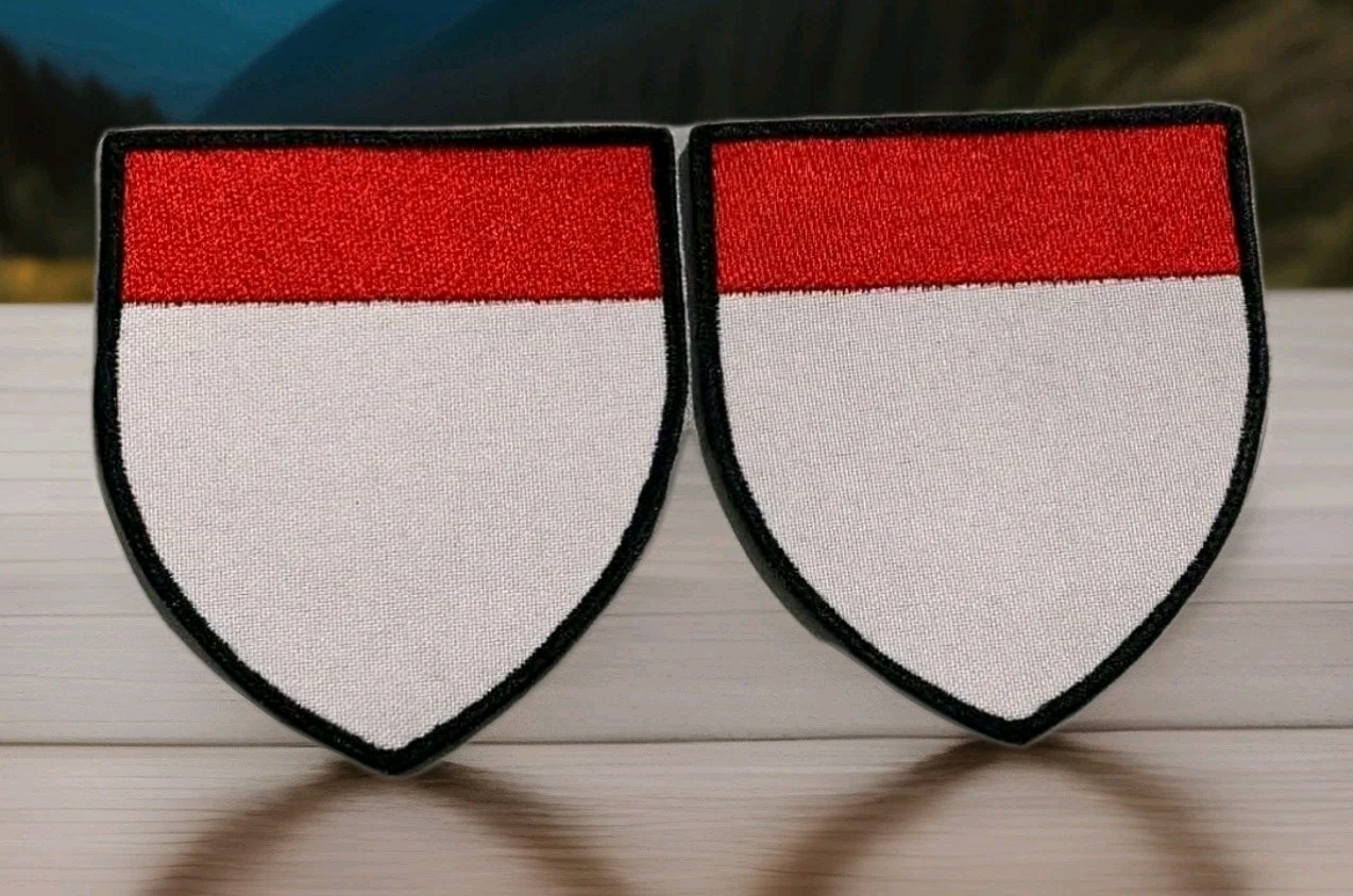 Chevron with the coat of arms of the Kingdom of Thessalonica. - Crusader state.