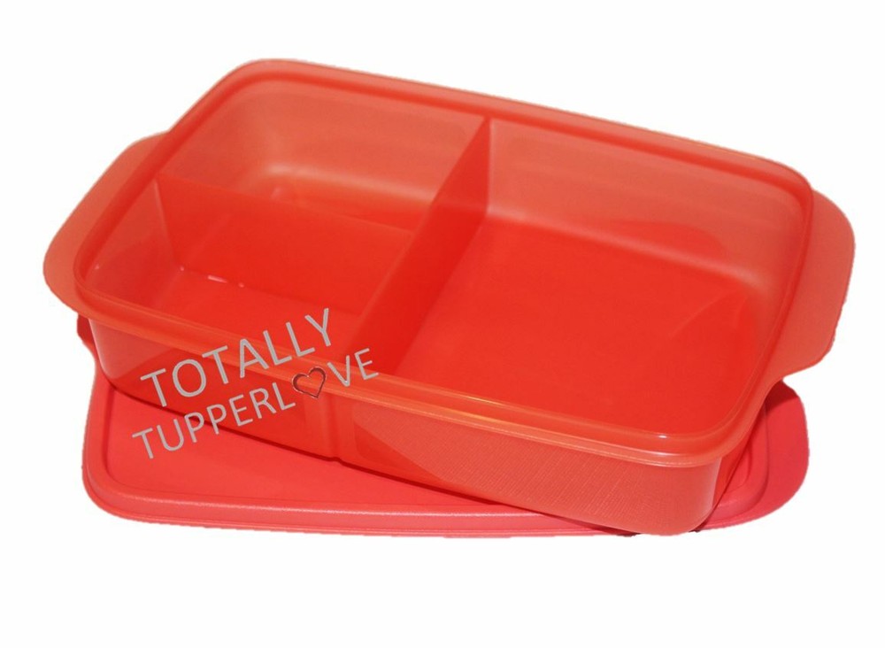 Tupperware Large Lunch-It Divided Lunch Bento Box Watermelon Rectangle Keeper ❤️