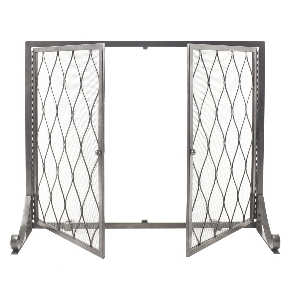 Pleasant Hearth Stonewall Fireplace Screen