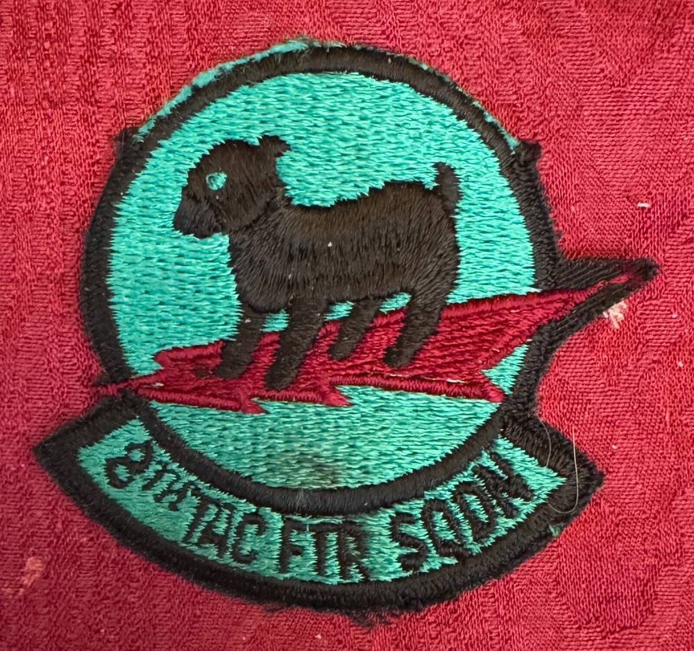 USAF 8th Tactical Fighter Squadron Patch Unsewn Vintage