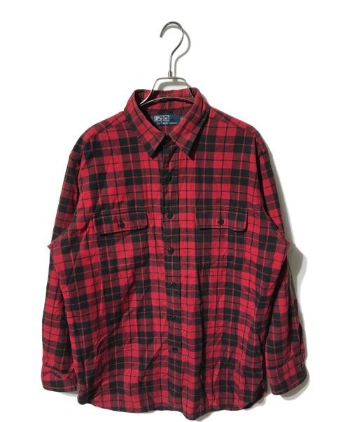 POLO RALPH LAUREN                    Elbow Patch Check Shirt Red