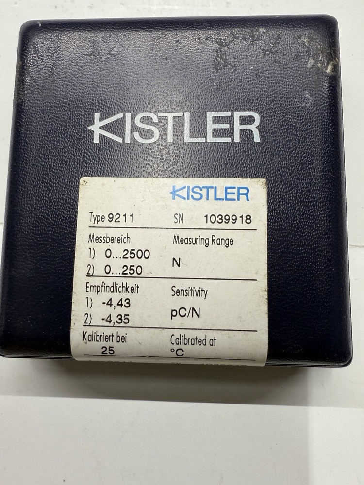 Kistler 9211 Force Sensor- Very Good Condition
