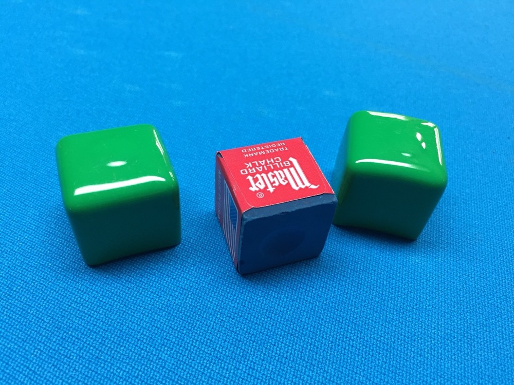 10 Green Billiard Pool Chalk Cup Holders