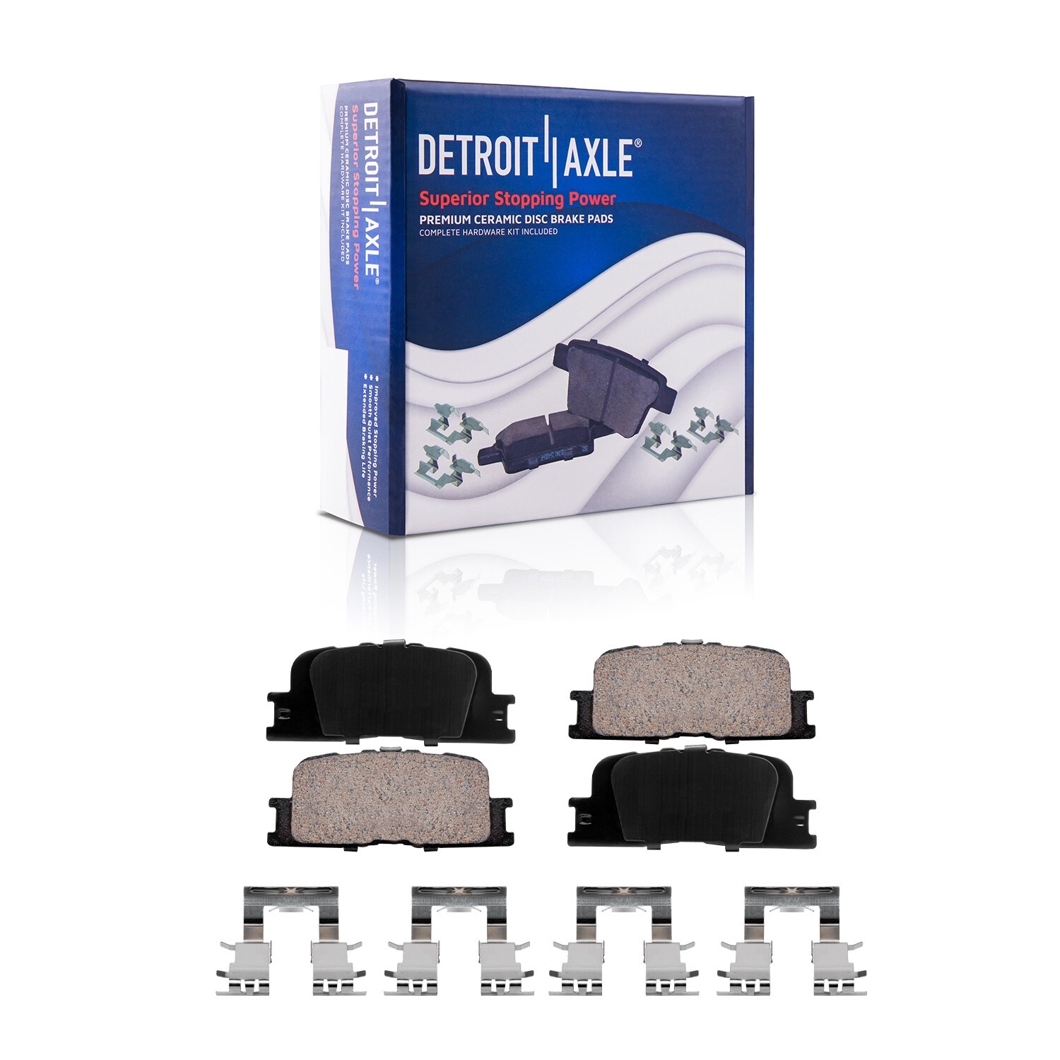 Front Rear Brake Rotors + Ceramic Pads for 2001 2002 2003 Toyota Highlander 4WD