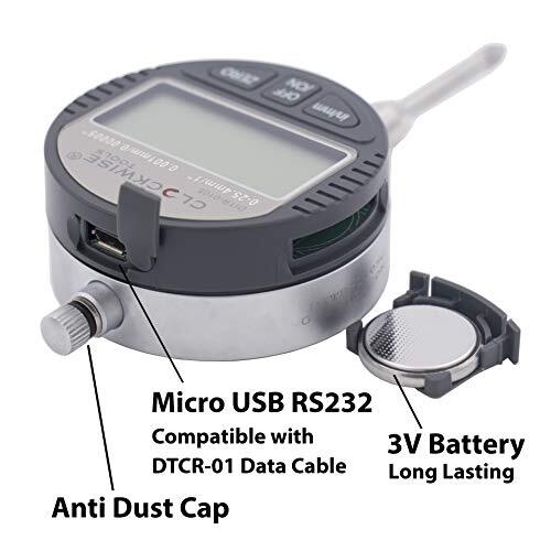 Clockwise Tools DIGR-0105 Electronic Digital Dial Indicator Gage Gauge