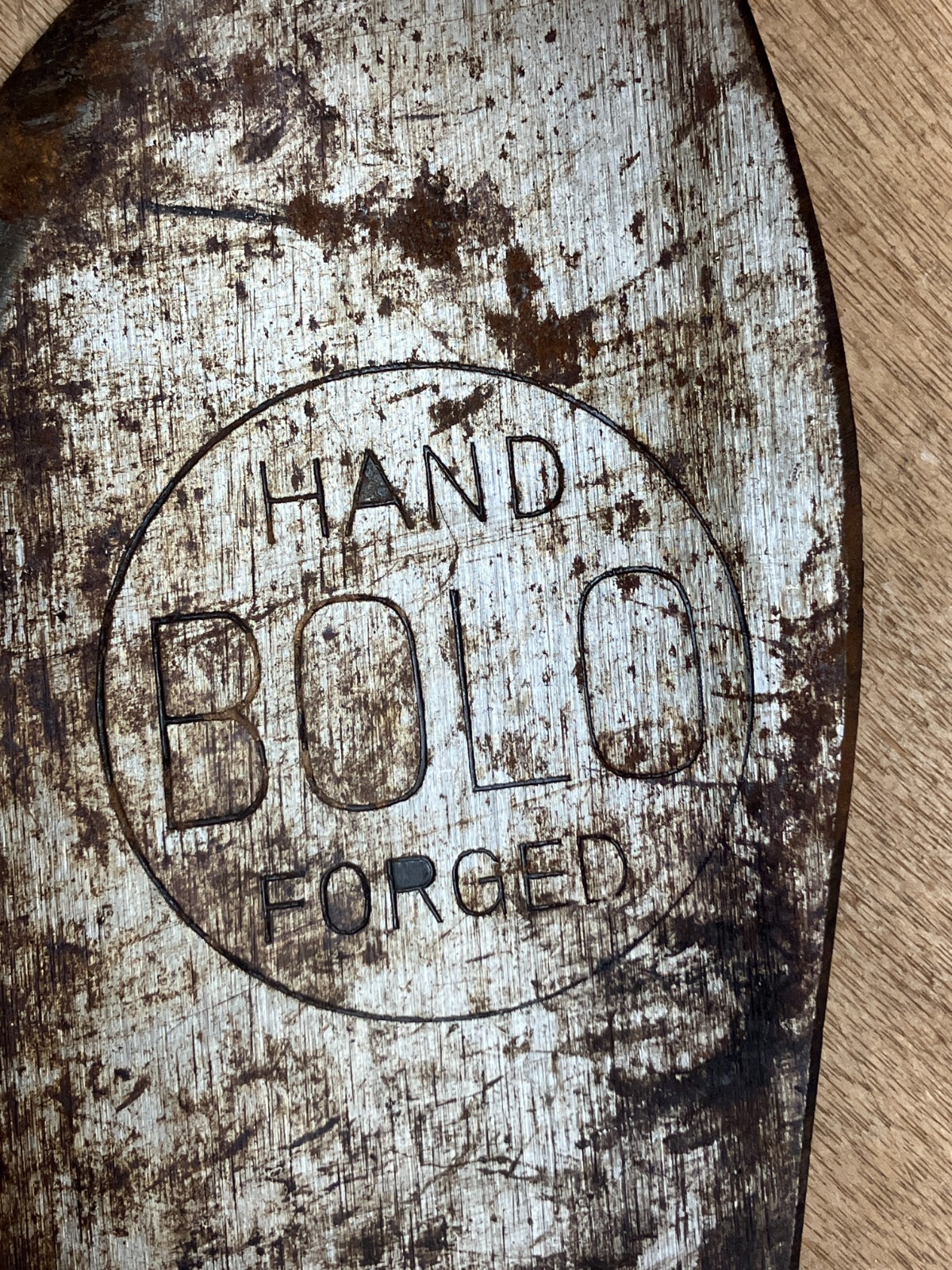 Vintage Made In Japan Bolo Hand Forged Machete Brush Cutting Chopping 15” Blade