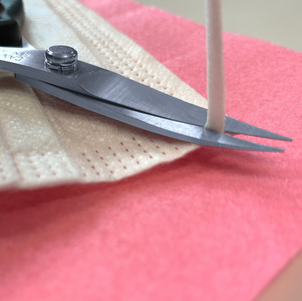 CANARY Spring Loaded Craft Scissors 6.3" Curved Sharp Tips, JAPAN