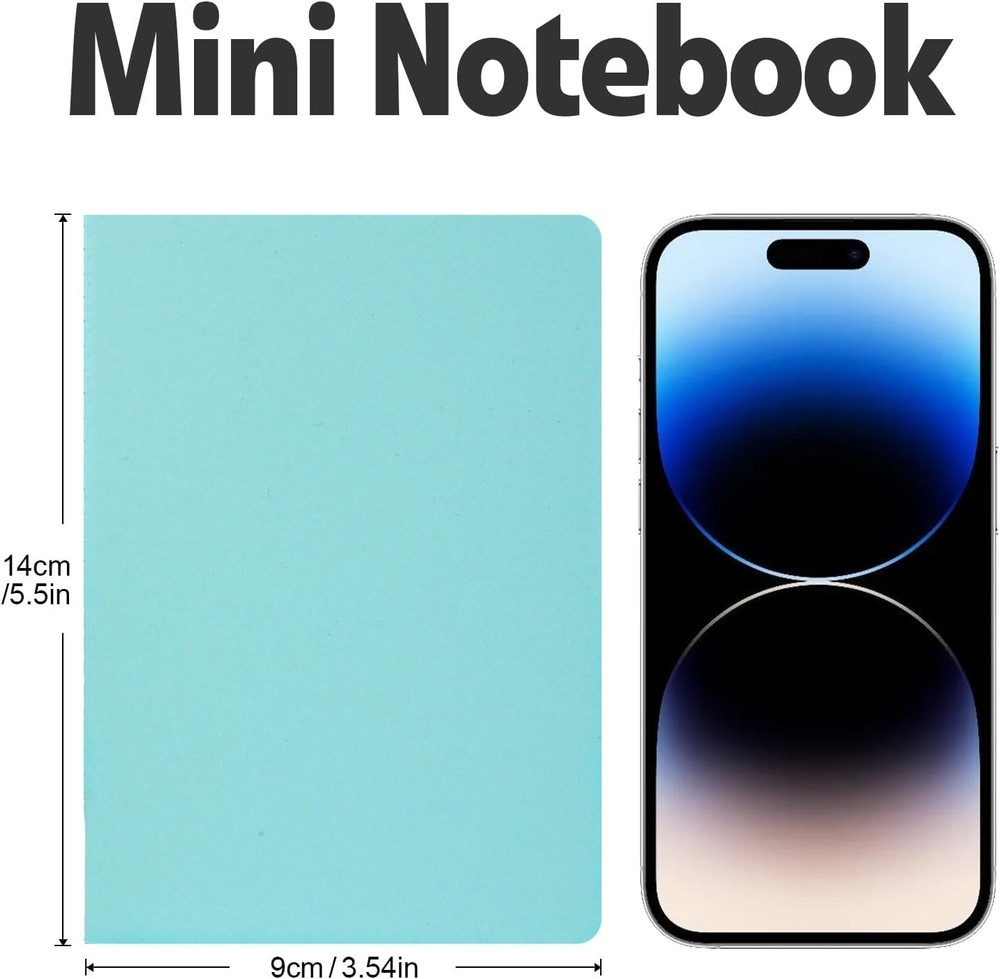 100 Pack Small Lined Notepads Bulk, Mini Journal Pocket Notebooks Set 3.5 Inc...