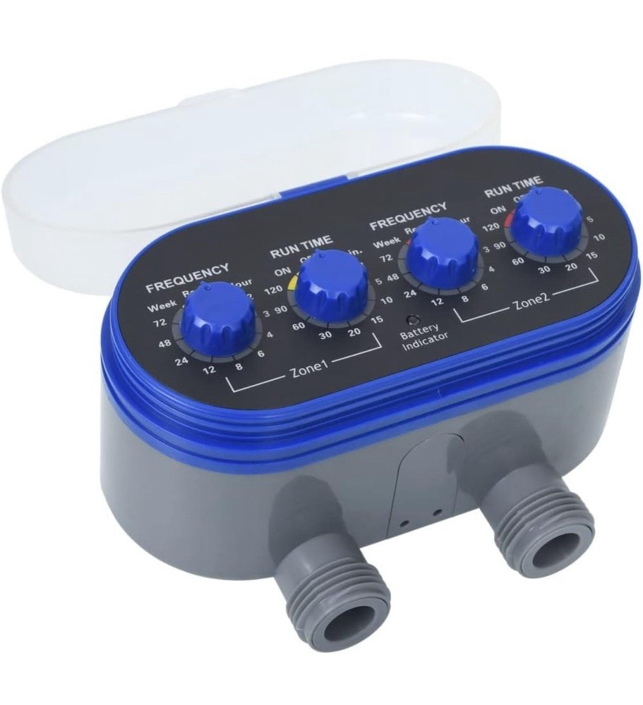Water Timer Automatic Electronic Garden Two Outlet irrigation Controller System