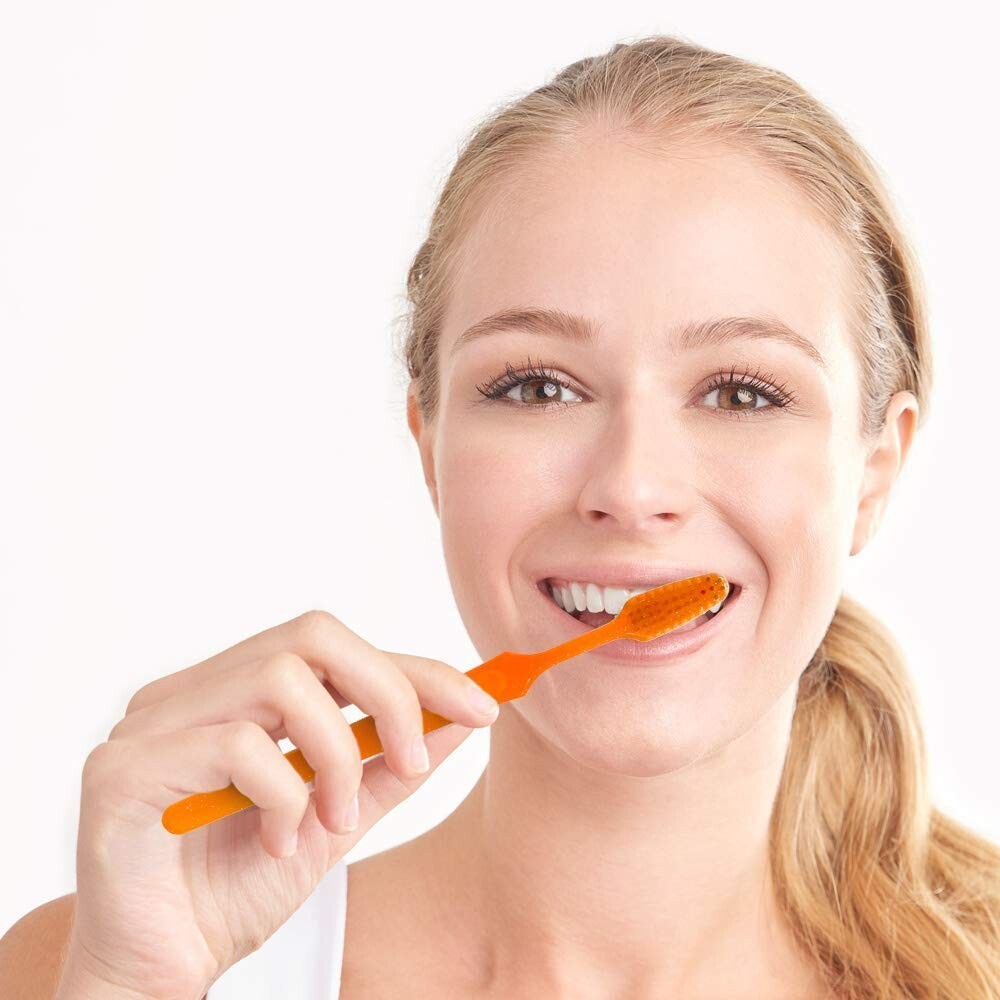 Reach Crystal Clean Toothbrush FIRM x 12 Pack with Free Travel Cap Firm Bristles